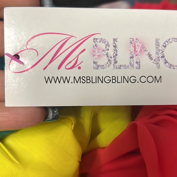 Multi color dress by Ms. Bling Size Large - Picture 7 of 9